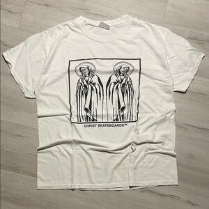White Graphic Skate Tee